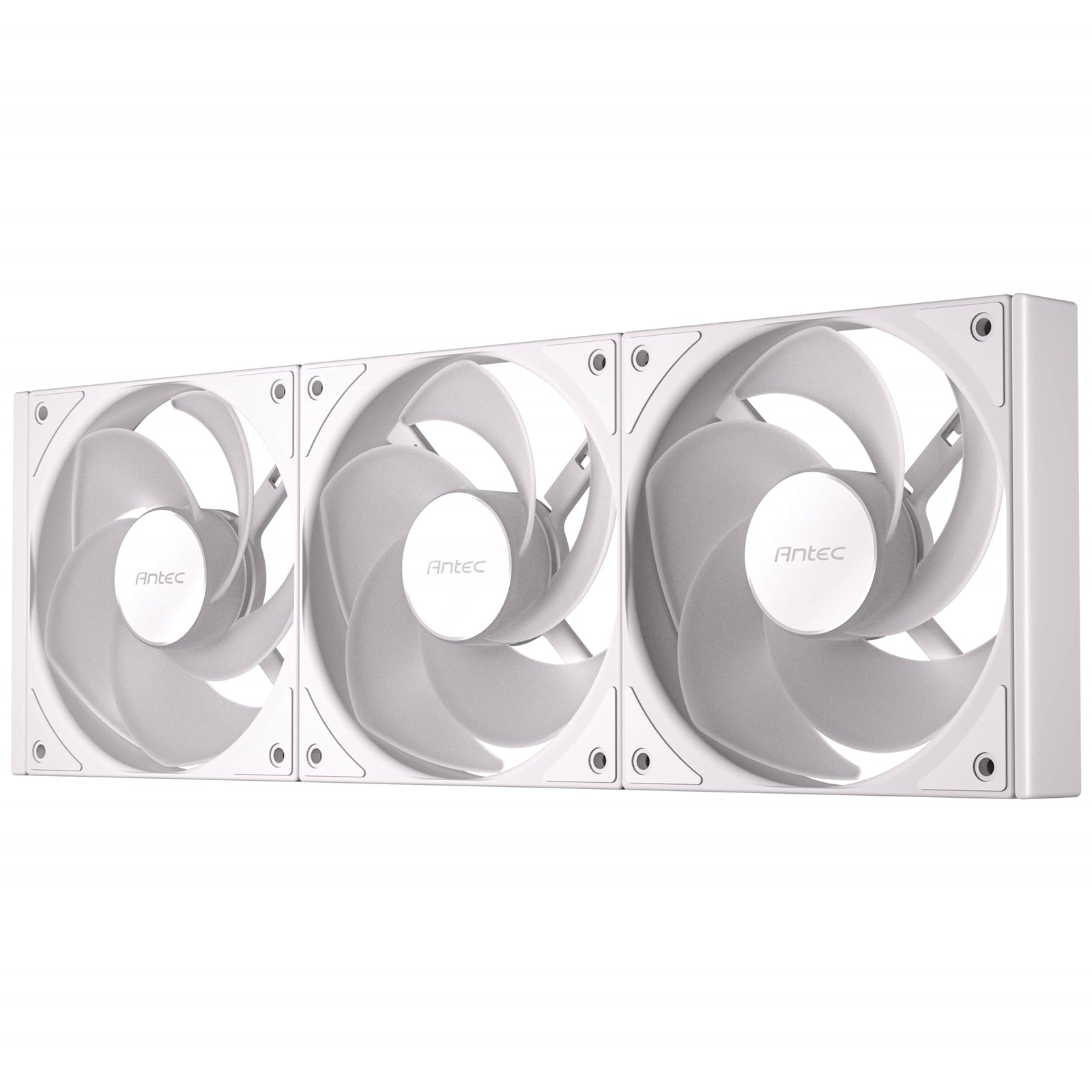 Antec Connect 120 ARGB White Reverse 3-Pack 120mm PWM Fans with Daisy Chain Design and Vibration-Absorbing Pads