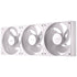 Antec Connect 120 ARGB White Reverse 3-Pack 120mm PWM Fans with Daisy Chain Design and Vibration-Absorbing Pads