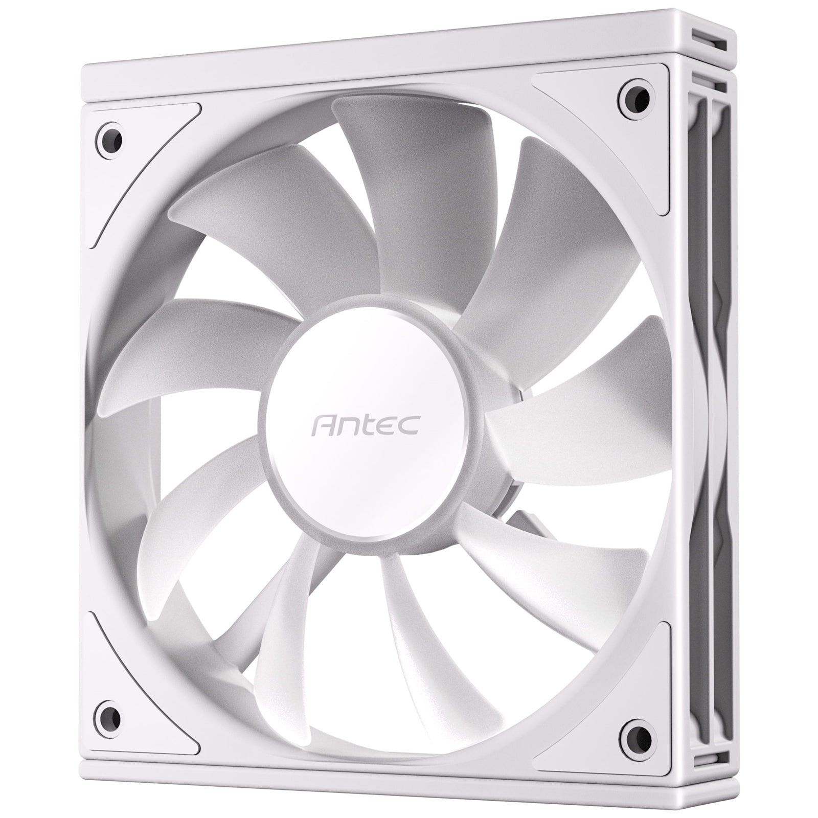 Antec Connect 120 White ARGB 3-Pack 120mm PWM Fans with Daisy Chain Design and Vibration-Absorbing Pads