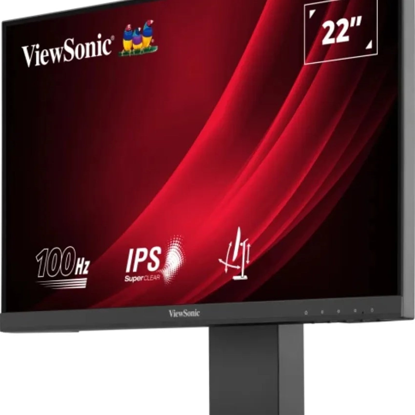 Viewsonic VG Series VG2208A LED Monitor 22 Inch With USB Hub, 1920 x 1080, Full HD Black, 100Hz, 5ms, HDMI, DisplayPort