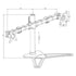 iiyama DS1002D-B1 Dual Desk Stand Monitor Arm, Desk Mount, Fits 2 x 30 Inch Flat Screens, Tilt, Swivel, Height, Rotation, inc Cable Management