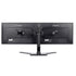 iiyama DS1002D-B1 Dual Desk Stand Monitor Arm, Desk Mount, Fits 2 x 30 Inch Flat Screens, Tilt, Swivel, Height, Rotation, inc Cable Management