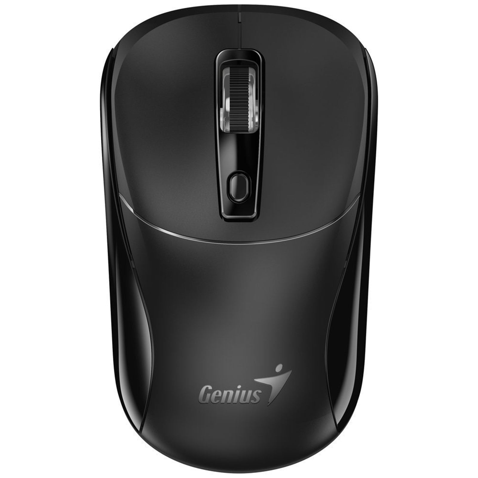 Genius NX-7123 Copilot AI Wireless Mouse, 2.4 GHz with USB Receiver, 1200 DPI, 4 Button with Scroll Wheel, Ambidextrous Design, Black