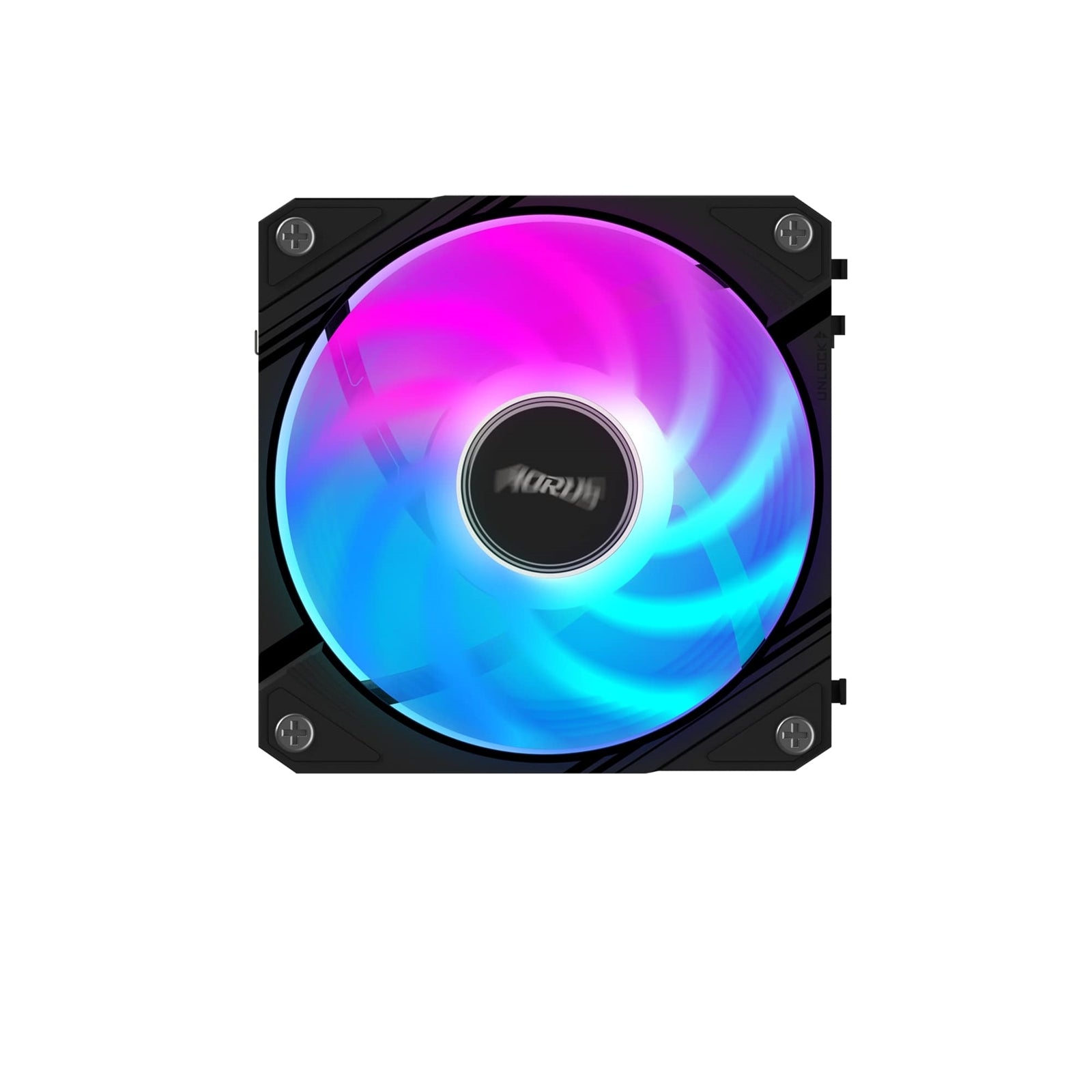 Gigabyte AORUS EZ Chain Fan 120 - High-Performance 120mm ARGB Case Fan with EZ-Chain Design, Hydro Dynamic Bearing, and Quiet Operation