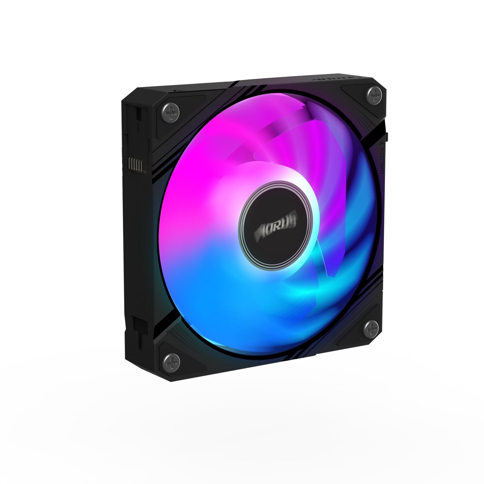 Gigabyte AORUS EZ Chain Fan 120 - High-Performance 120mm ARGB Case Fan with EZ-Chain Design, Hydro Dynamic Bearing, and Quiet Operation