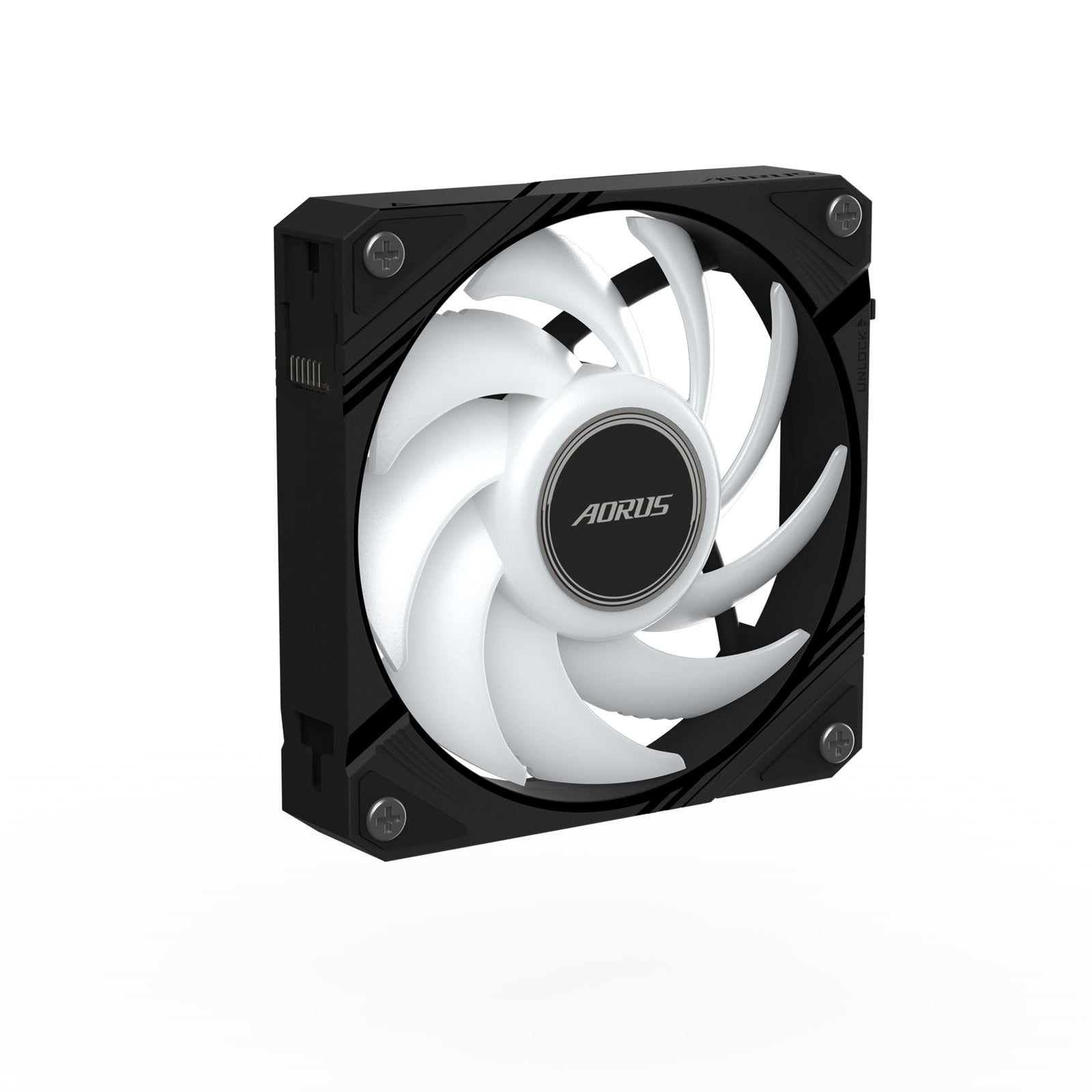 Gigabyte AORUS EZ Chain Fan 120 - High-Performance 120mm ARGB Case Fan with EZ-Chain Design, Hydro Dynamic Bearing, and Quiet Operation