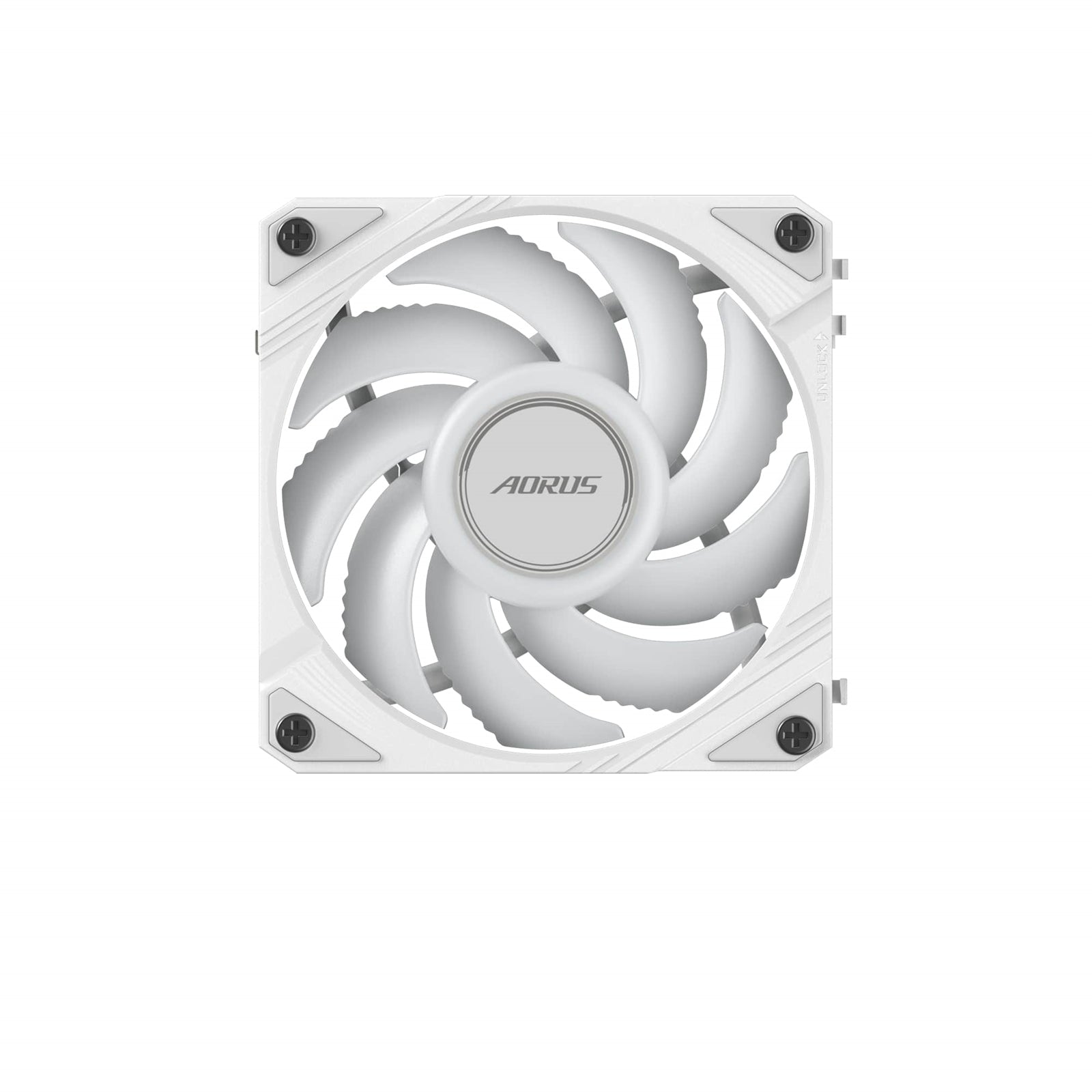 Gigabyte AORUS EZ Chain Fan 120 ICE - High-Performance 120mm ARGB Case Fan with EZ-Chain Design, Hydro Dynamic Bearing, and Quiet Operation