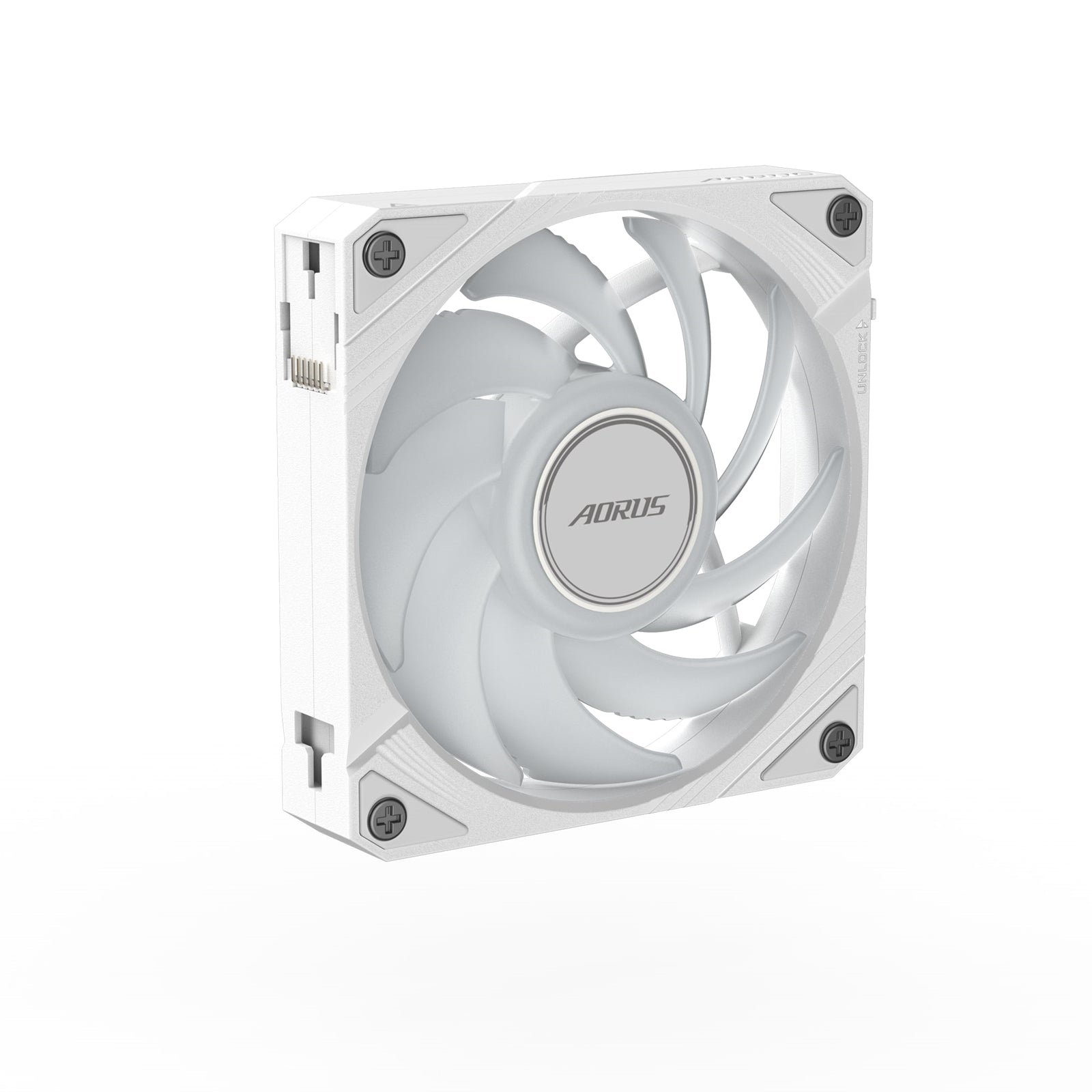 Gigabyte AORUS EZ Chain Fan 120 ICE - High-Performance 120mm ARGB Case Fan with EZ-Chain Design, Hydro Dynamic Bearing, and Quiet Operation