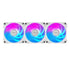 Gigabyte AORUS EZ Chain Fan 120 Ice 120mm ARGB Fans with Easy Daisy-Chain Setup 3-Pack White