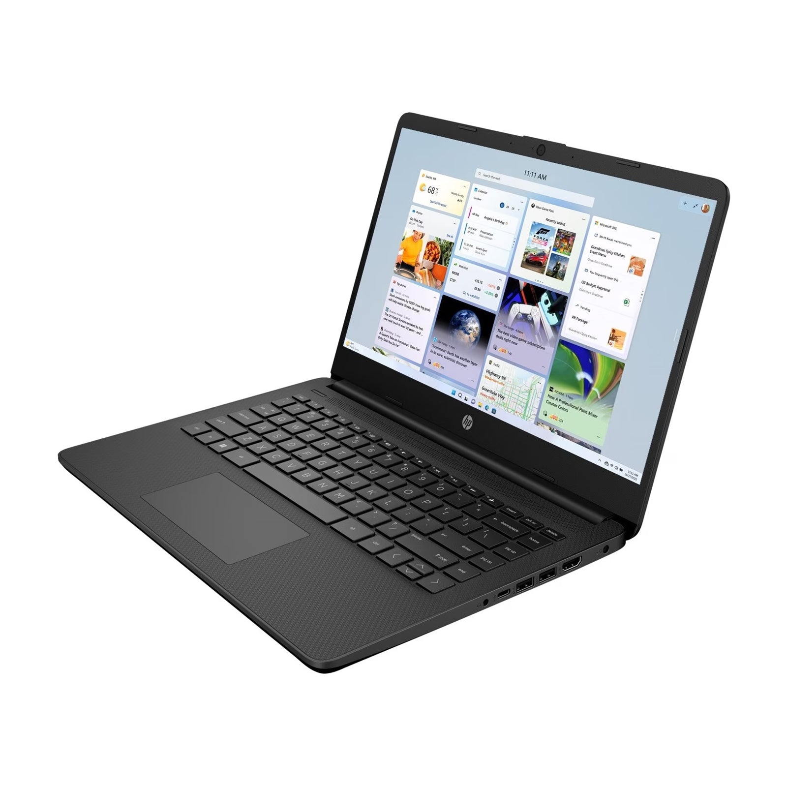HP 14s-dq5008na Laptop, 14 Inch Full HD 1080p Screen, Intel Core i5-1235U 12th Gen, 8GB RAM, 512GB SSD, Windows 11 Home, Black