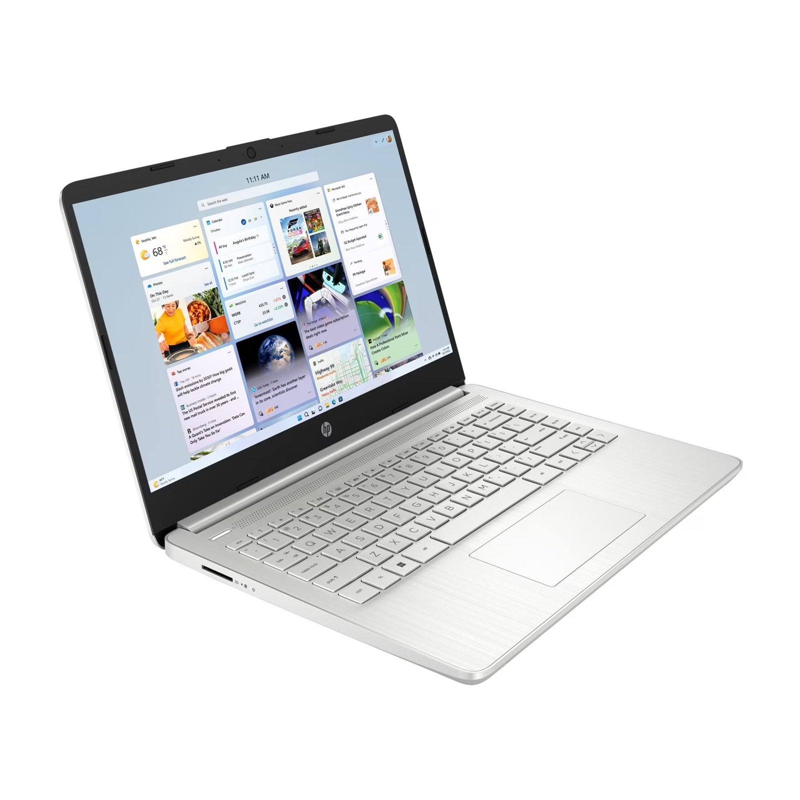 HP 4s-dq5016na Laptop, 14 Inch Full HD 1080p Screen, Intel Core i7-1255U 12th Gen, 16GB RAM, 1TB SSD, Windows 11 Home, Silver