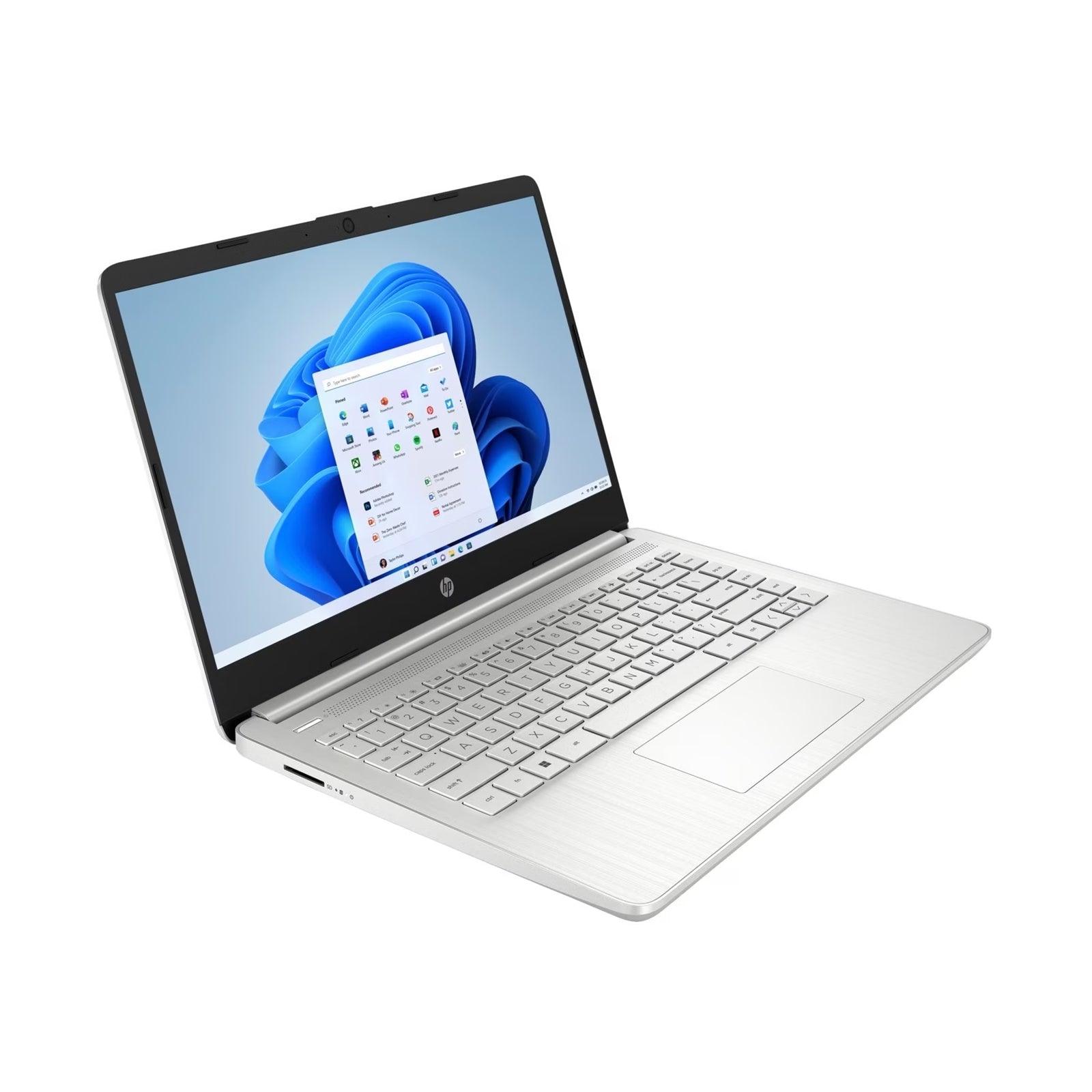 HP 14s-dq5011na Laptop, 14 Inch Full HD 1080p Screen, Intel Core i3-1215U 12th Gen, 8GB RAM, 256GB SSD, Windows 11 Home, Silver