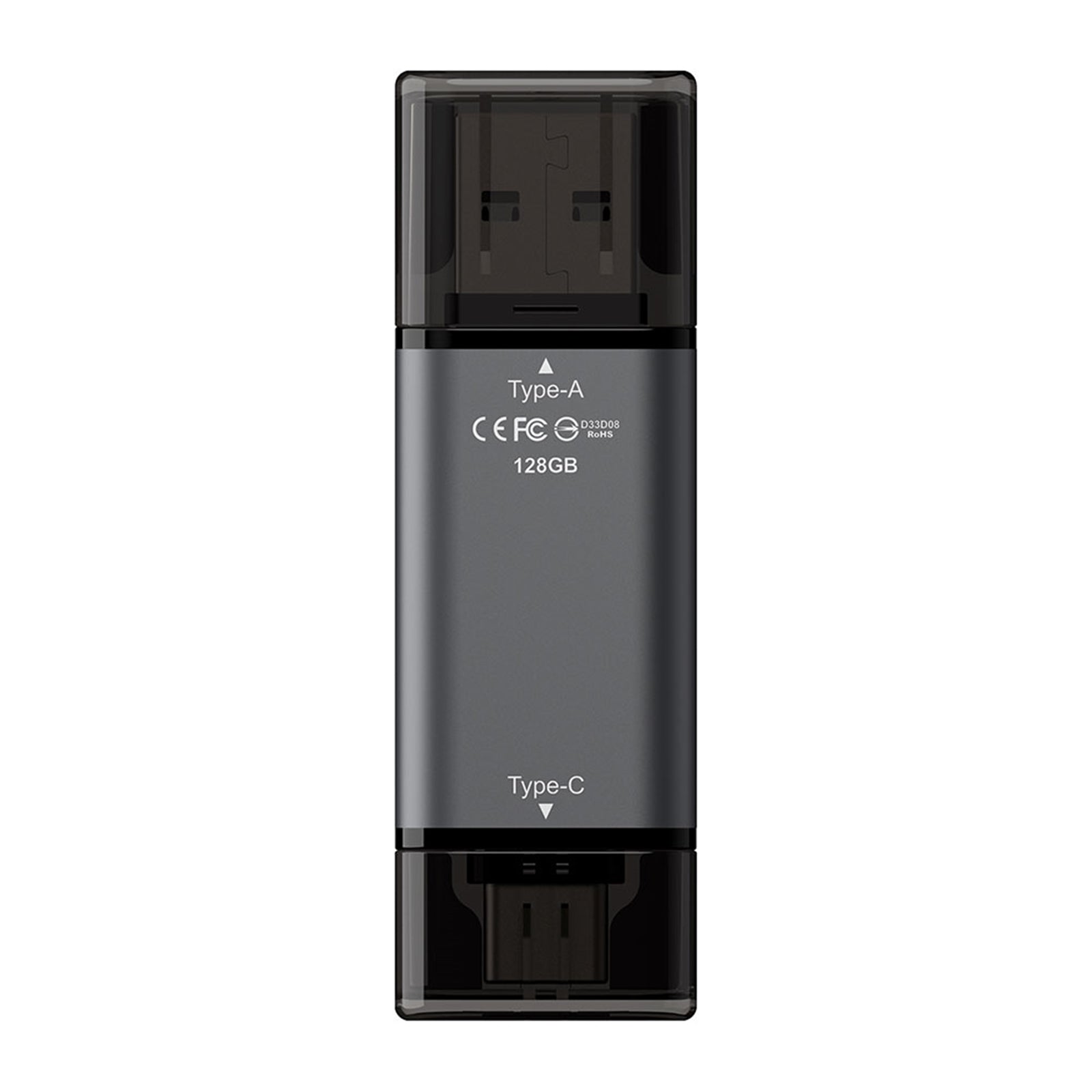 Team TX13128GC01 2 in 1 Dual OTG 128GB Flash Drive, X1 USB 3.2 Gen1, Type C & A, Plug and Play