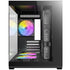 Antec CX60M ARGB Mini Tower Micro ATX Gaming Case, Black, Tempered Glass Panels, Dual Chamber Design, Vertical Cooling, Pre-Installed ARGB Fans, Water Cooling Support,