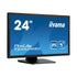 iiyama PROLITE T2452MSC-B1  24 inch IPS Monitor, Full HD, 5ms, USB Hubx2, HDMI, DisplayPort, 60Hz, Speakers, Black, ACR, Internal PSU