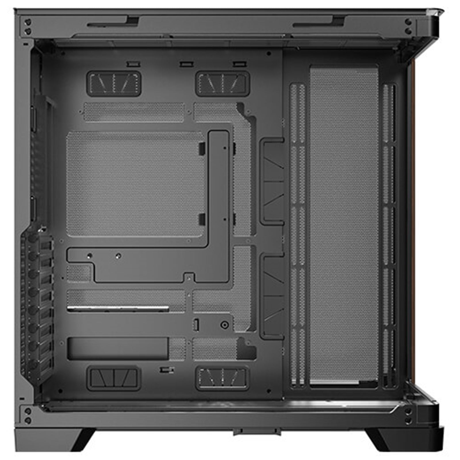 ANTEC Constellation C8 Dual Chamber Case, Gaming, Curve Wood, Full Tower, 2 x USB 3.0 / 1 x USB Type-C, Super wide angle single curved glass with exotic wood, E-ATX, ATX, Micro ATX, ITX