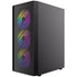 Antec AX26 RGB Elite Mid-Tower Gaming PC Case - Pre-Installed 4 x 120mm Fixed-RGB Fans, Tempered Glass Side Panel, High-Airflow Mesh Front - ATX/Micro-ATX/ITX
