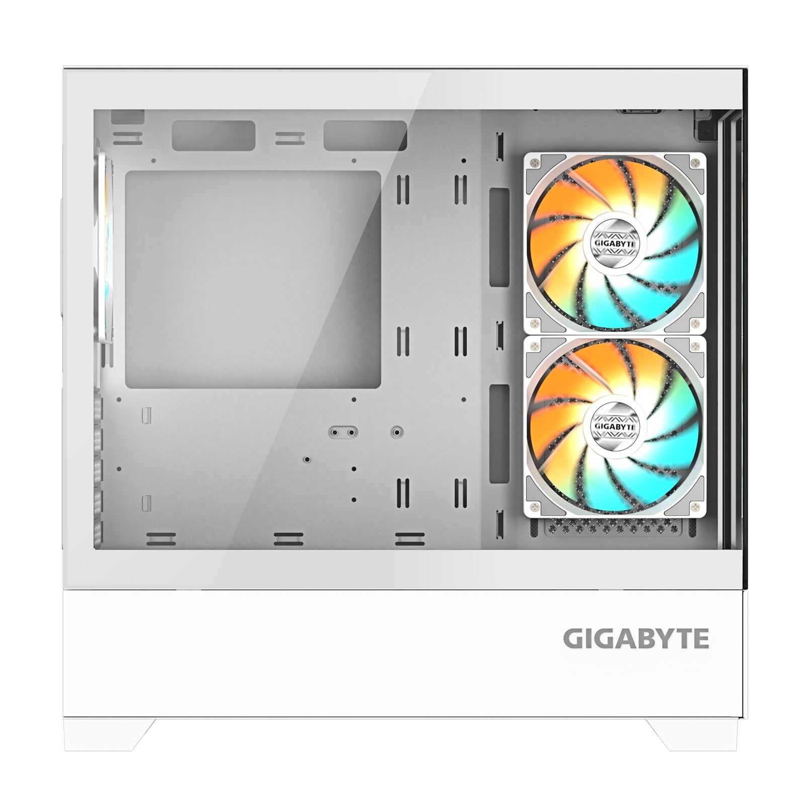 GIGABYTE C201 PANORAMIC ICE RGB Gaming PC Case, Tempered Glass, Optimized Airflow, mini-ITX/m-ATX
