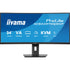 iiyama ProLite Curved Monitor XCB3497WQSNP-B1 34" VA Ultra-Wide Screen with KVM Switch, LAN, USB-C Dock, 0.4ms, 120Hz, HDMI, DisplayPort, Speakers, Height Adjustment