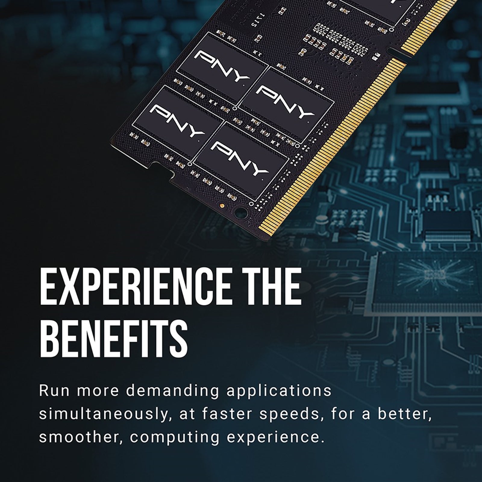 PNY (MN8GBSD43200-SI)  8GB, PERFORMANCE DDR4 3200MHz, Notebook Memory, CL22, Single channel, 10 year Warranty
