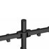 GameMax Dual Monitor Arm Stand LCD Desk Mount Freestanding For Two 13 Inch To 27 Inch Monitors, VESA Dimensions Of 75x75 mm or 100x100 mm, 180 Degrees Swivel, Black