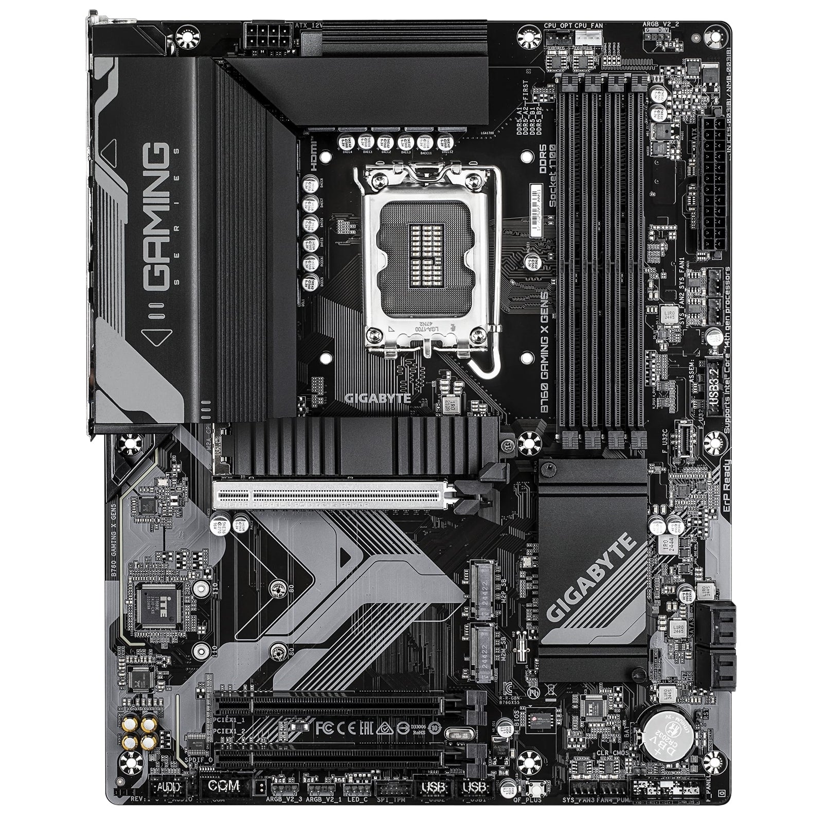 Gigabyte B760 GAMING X GEN5 Intel 1700 Socket Motherboard, ATX, 4x DDR5 Slots, 3x M.2 Socket, 2.5GbE LAN, 1x HDMI Port / 1x DisplayPort
