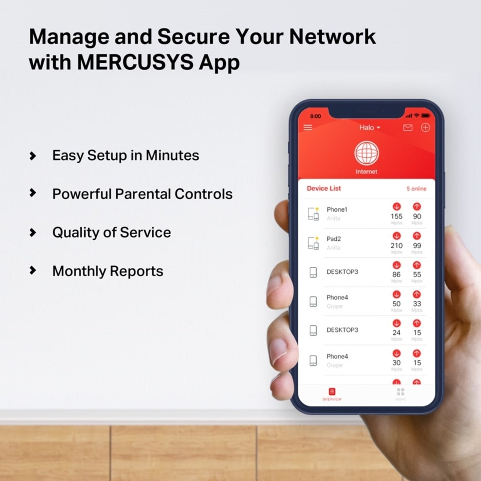 Mercusys Halo H1200G AC1200 Whole Home Mesh Wi-Fi System (3 Pack)