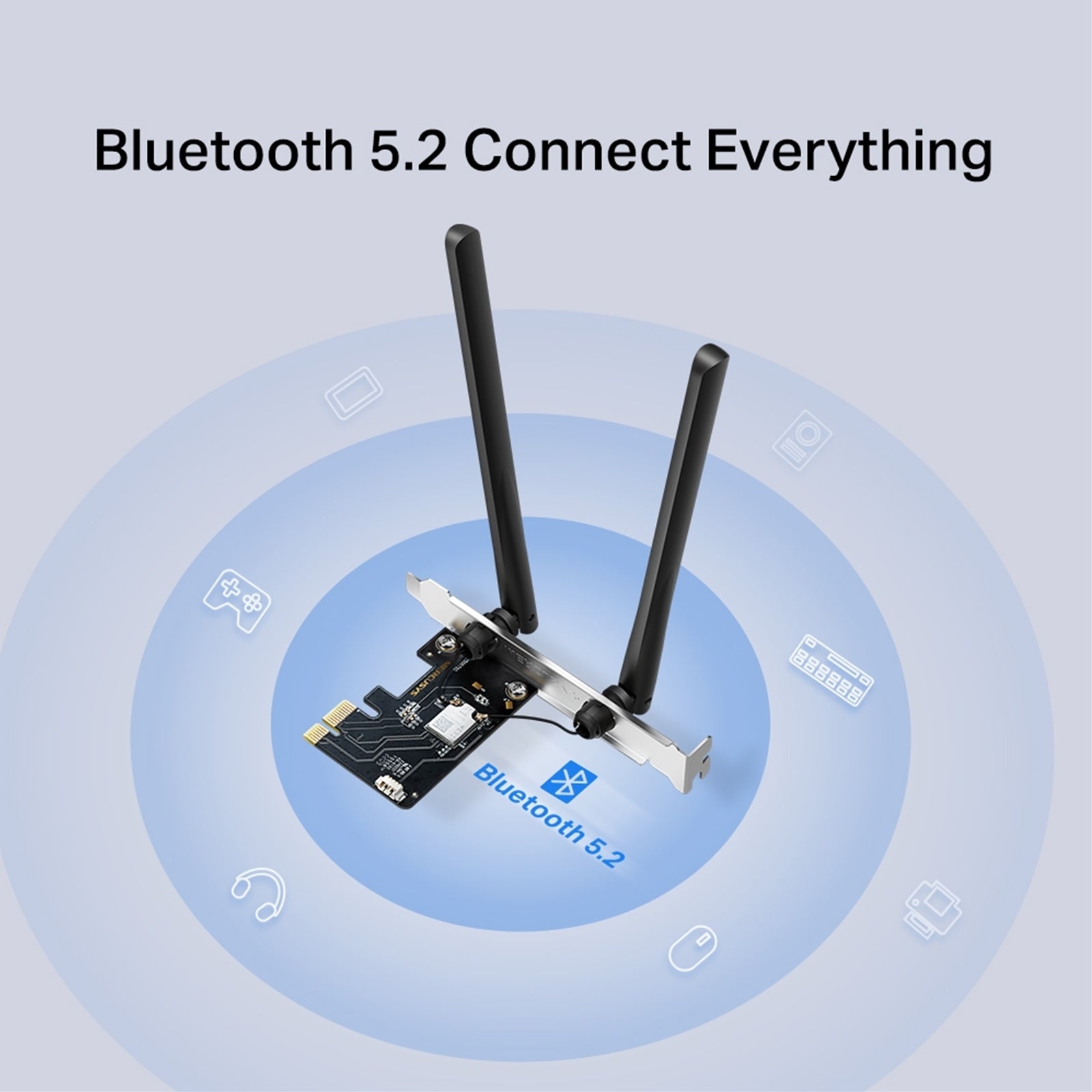 Mercusys MA86XE AXE5400 Tri-Band Wi-Fi 6E Bluetooth PCI Express Adapter