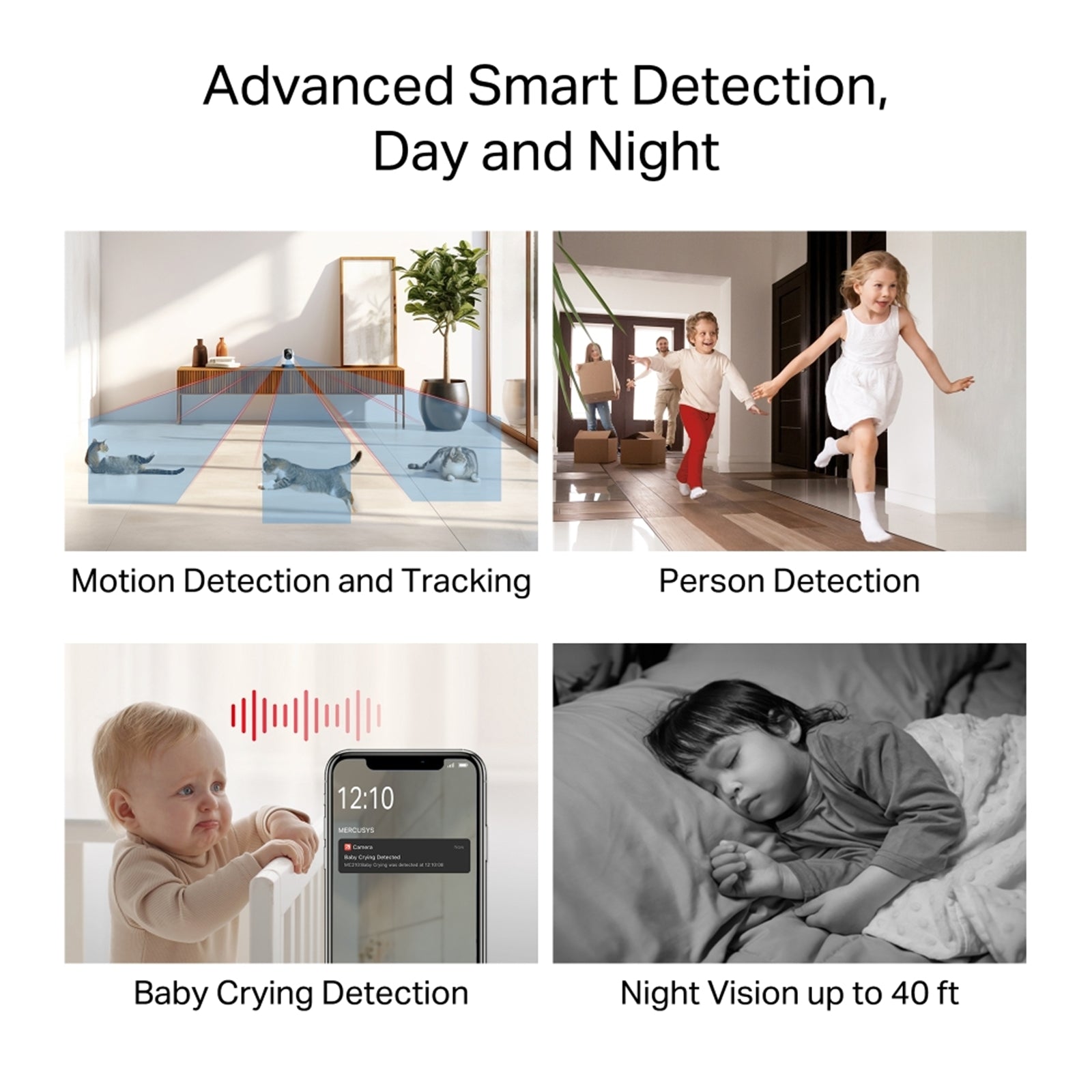 Mercusys MC210 Pan/Tilt Home Security Wi-Fi Camera