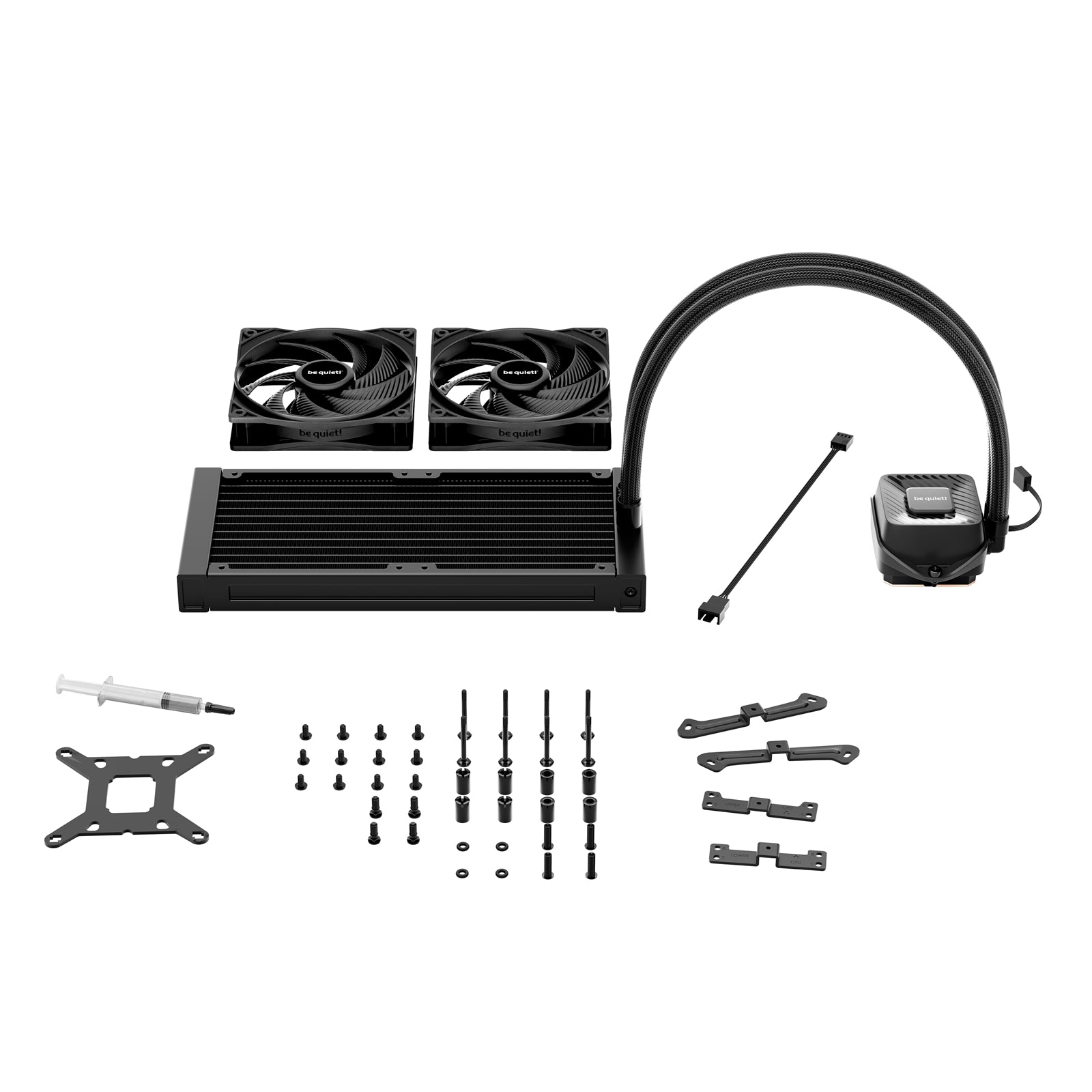 be quiet! Pure Loop 3 Liquid CPU Cooler, Universal Socket, 240mm Radiator, 2 x Pure Wings 3 120mm PWM High Speed, 3-year manufacurer's warranty.