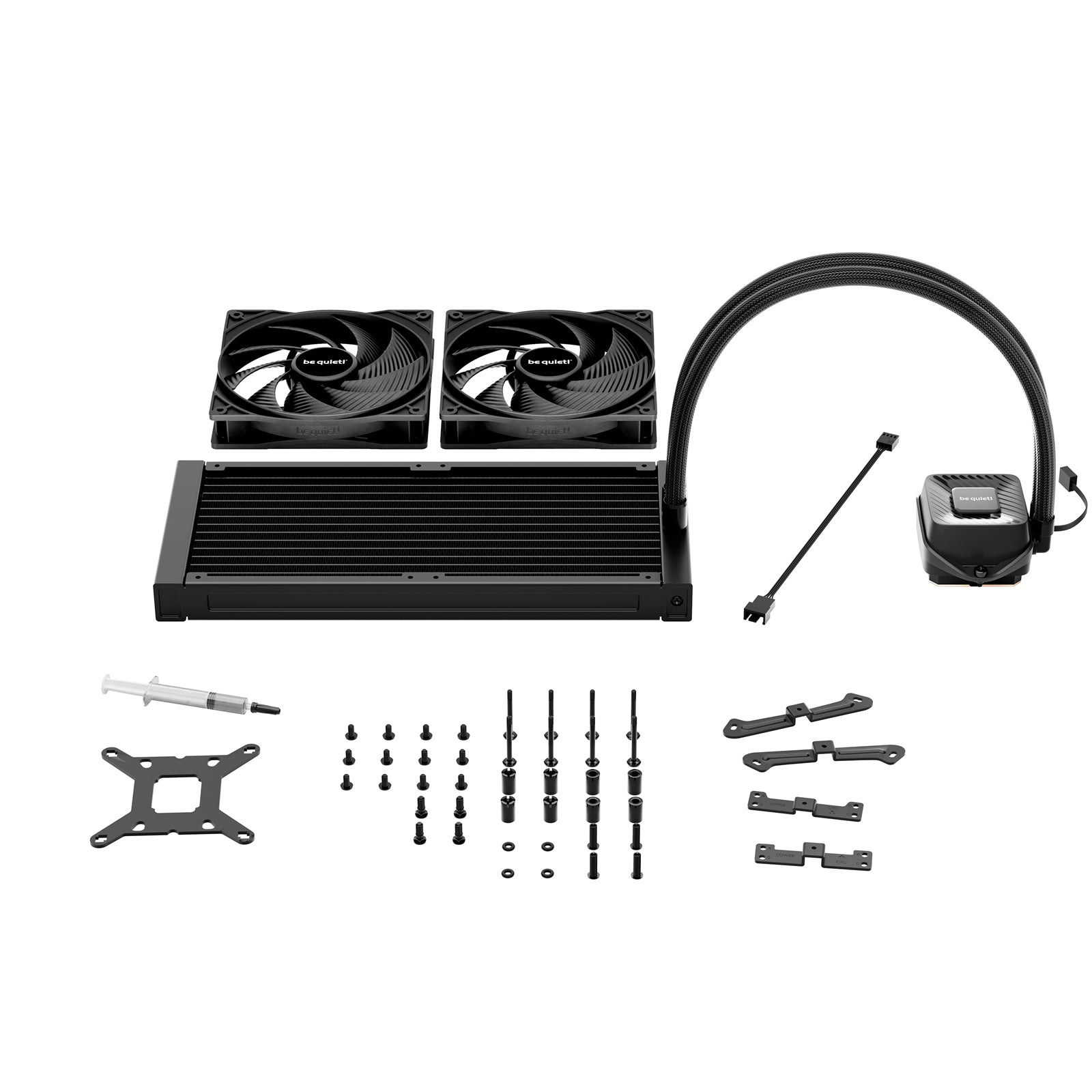 be quiet! Pure Loop 3  Liquid CPU Cooler, Universal Socket, 240mm Radiator, 2 x Pure Wings 3 140mm PWM High Speed, 3-year manufacurer's warranty.