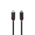 Lindy Black Line 37002 2m USB4 240W Cable, 24 pin USB-C (M) to 24 pin USB-C (M)