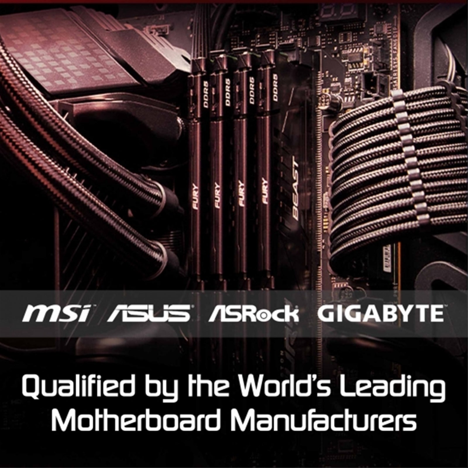 Kingston FURY Beast 32GB (16GB x2) DDR5 6400MT/s Memory DIMM - Black