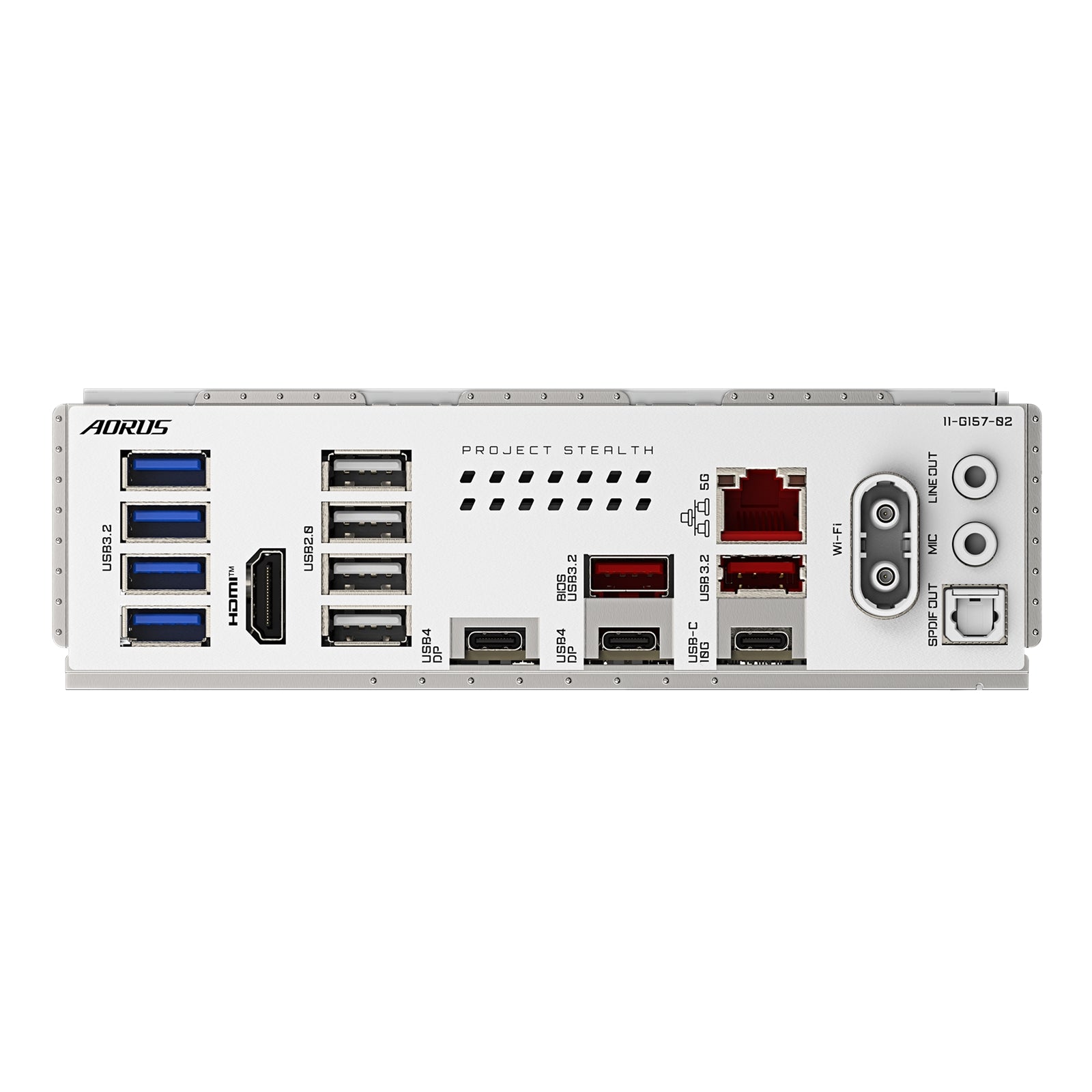 Gigabyte X870 AORUS STEALTH ICE AMD5 Socket Motherboard, ATX, 4x DDR5 Slots, 2x M.2 Socket, 5GbE LAN,  1x HDMI Port