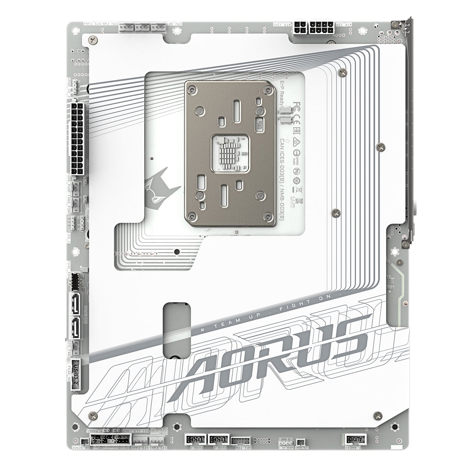 Gigabyte X870 AORUS STEALTH ICE AMD5 Socket Motherboard, ATX, 4x DDR5 Slots, 2x M.2 Socket, 5GbE LAN,  1x HDMI Port