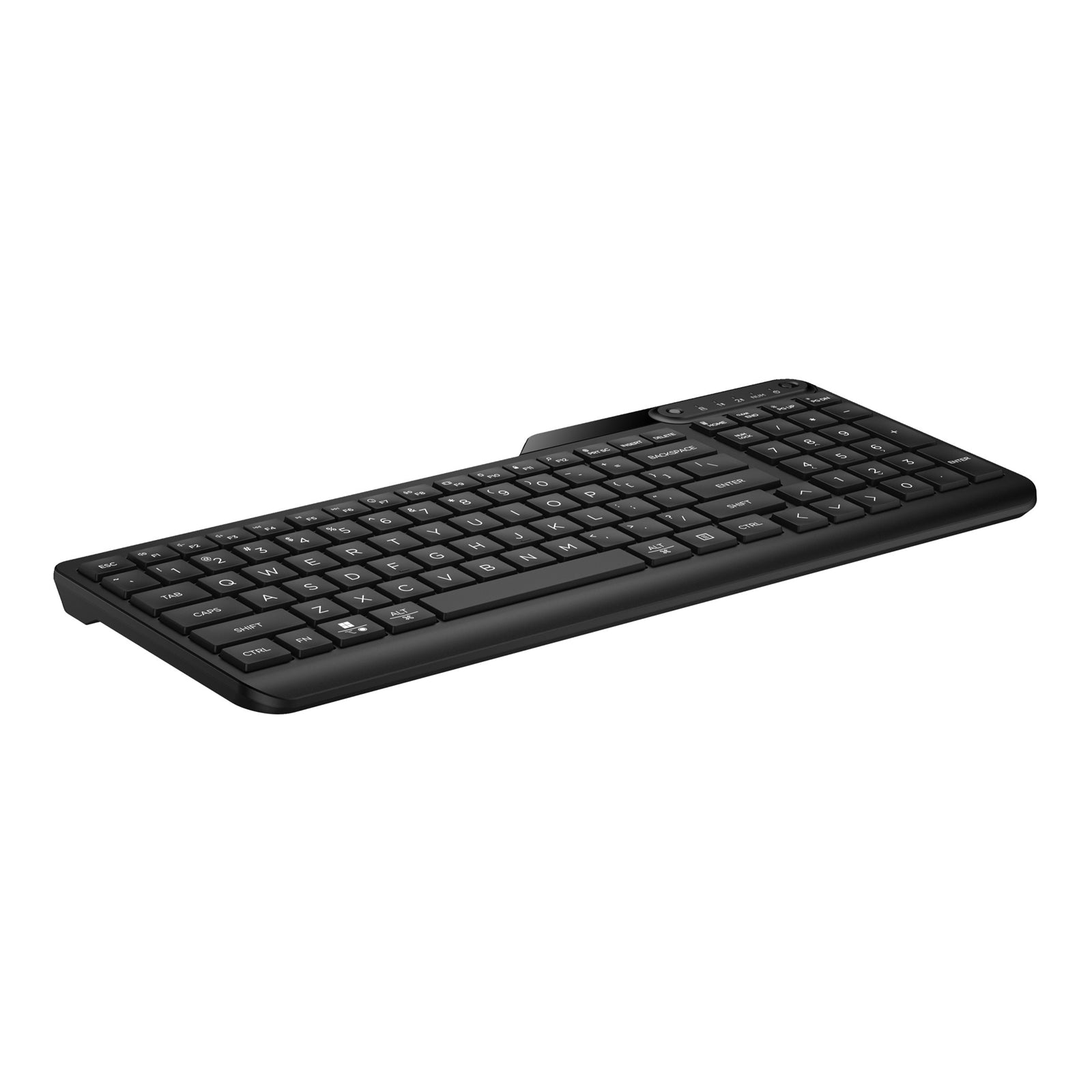 HP 475 Dual-Mode Wireless Keyboard, Bluetooth or 2.4Ghz Wireless, Pair up to 3 Devices, 12 Progammable Keys, Qwerty UK English Layout, Black