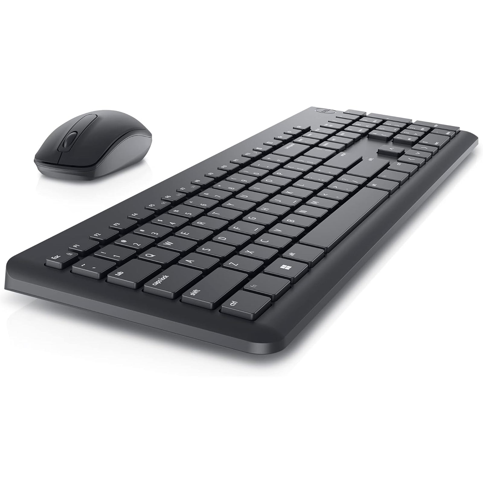 Dell KM3322W-R Wireless Keyboard and Mouse Set for Windows, 2.4GHz Wireless, QWERTY UK English Layout, Black