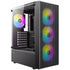 Antec AX27 RGB Elite Mid-Tower Gaming PC Case with Tempered Glass, Full Mesh Front Panel, 4 Pre-installed 120mm Fixed-RGB Fans, ATX/Micro-ATX/ITX Compatible, Black