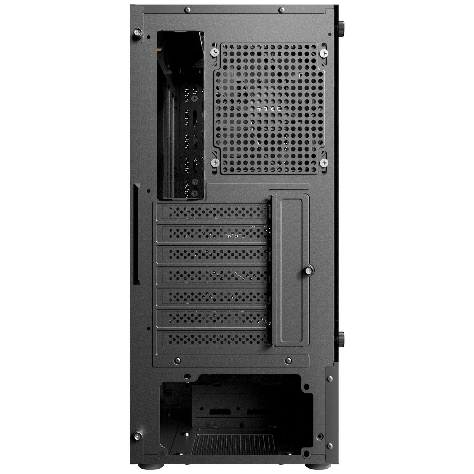 Antec AX26 RGB Elite Mid-Tower Gaming PC Case - Pre-Installed 4 x 120mm Fixed-RGB Fans, Tempered Glass Side Panel, High-Airflow Mesh Front - ATX/Micro-ATX/ITX