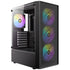 Antec AX26 RGB Elite Mid-Tower Gaming PC Case - Pre-Installed 4 x 120mm Fixed-RGB Fans, Tempered Glass Side Panel, High-Airflow Mesh Front - ATX/Micro-ATX/ITX