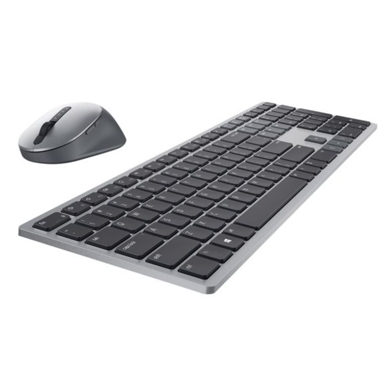 Dell KM7321W Premier Multi-Device Keyboard and Mouse Combo, 2.4GHz / Bluetooth 5.0 Wireless, 12 programmable keys for PC and Laptop, QWERTY UK English Layout, Sliver
