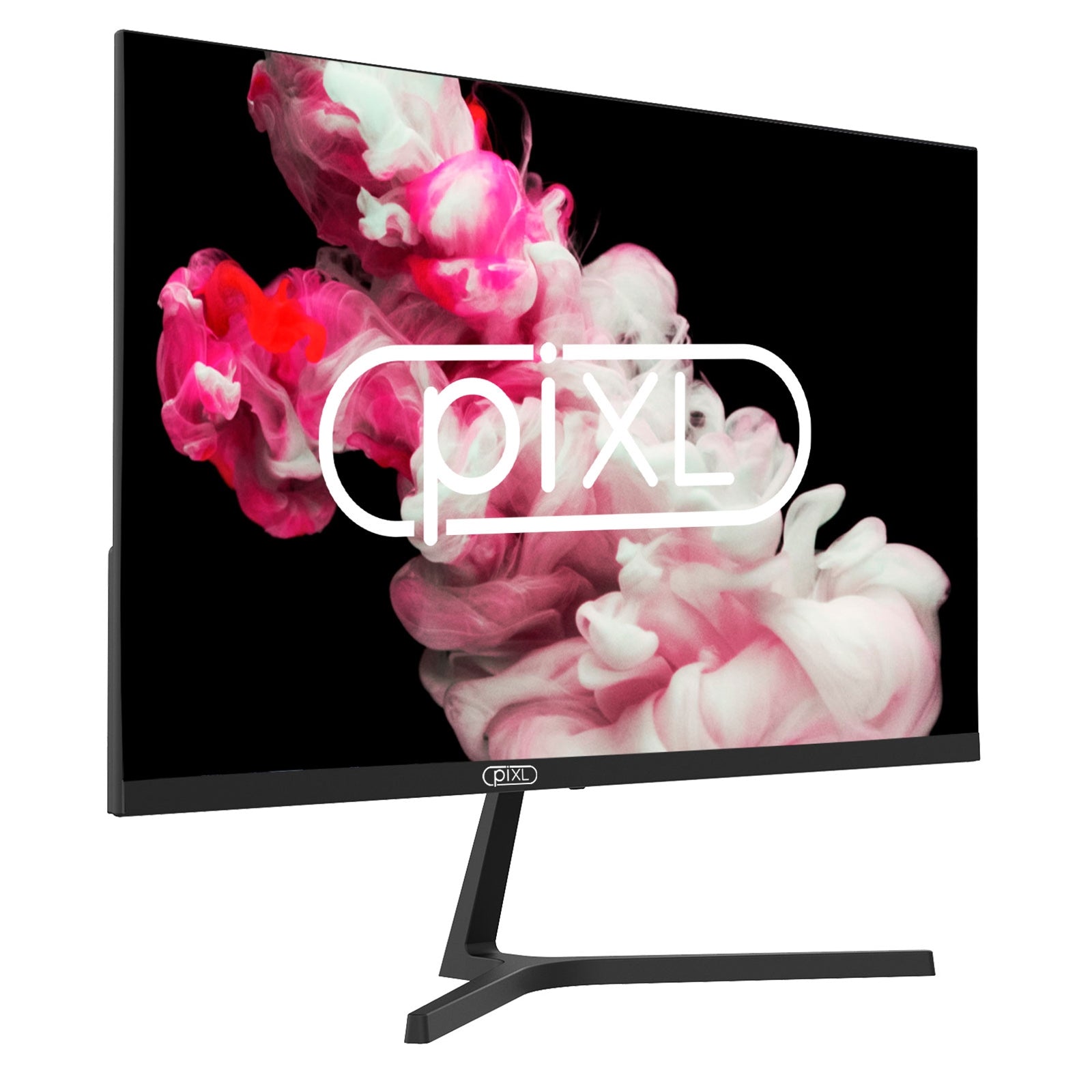 piXL PX27B221S 27 Inch Frameless Monitor, Widescreen IPS LCD Panel, True -to-Life Colours, Full HD 1920x1080, Speakers, 1ms Response Time, 144Hz Refresh, DisplayPort, HDMI, Black Finish