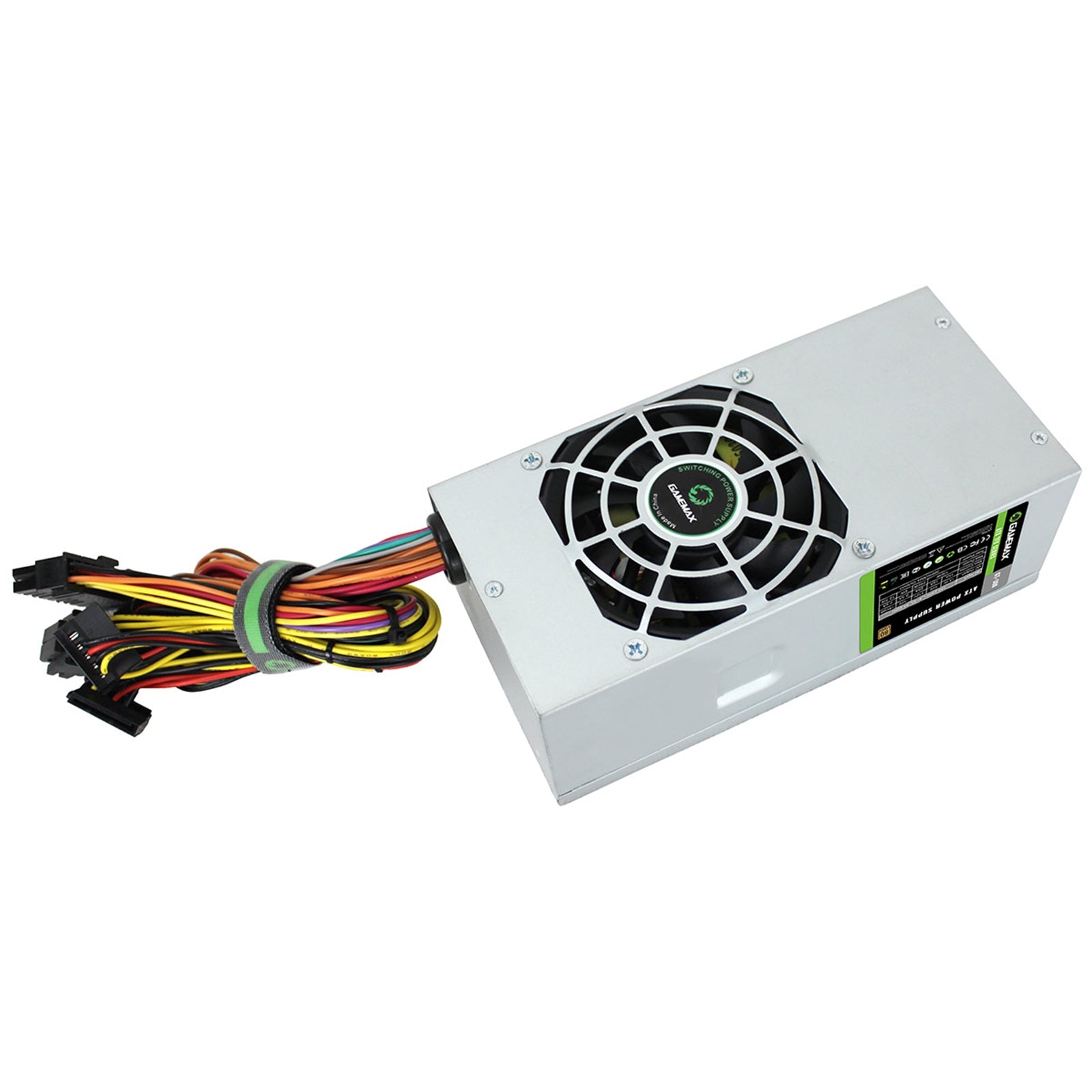 GameMax GT-300W 300W TFX Power Supply for Small Form Factor PCs, 80 Plus Bronze Efficient PSU with Quiet 80mm Cooling Fan and Active PFC, Ideal Replacement PSU for Slim Desktop Systems