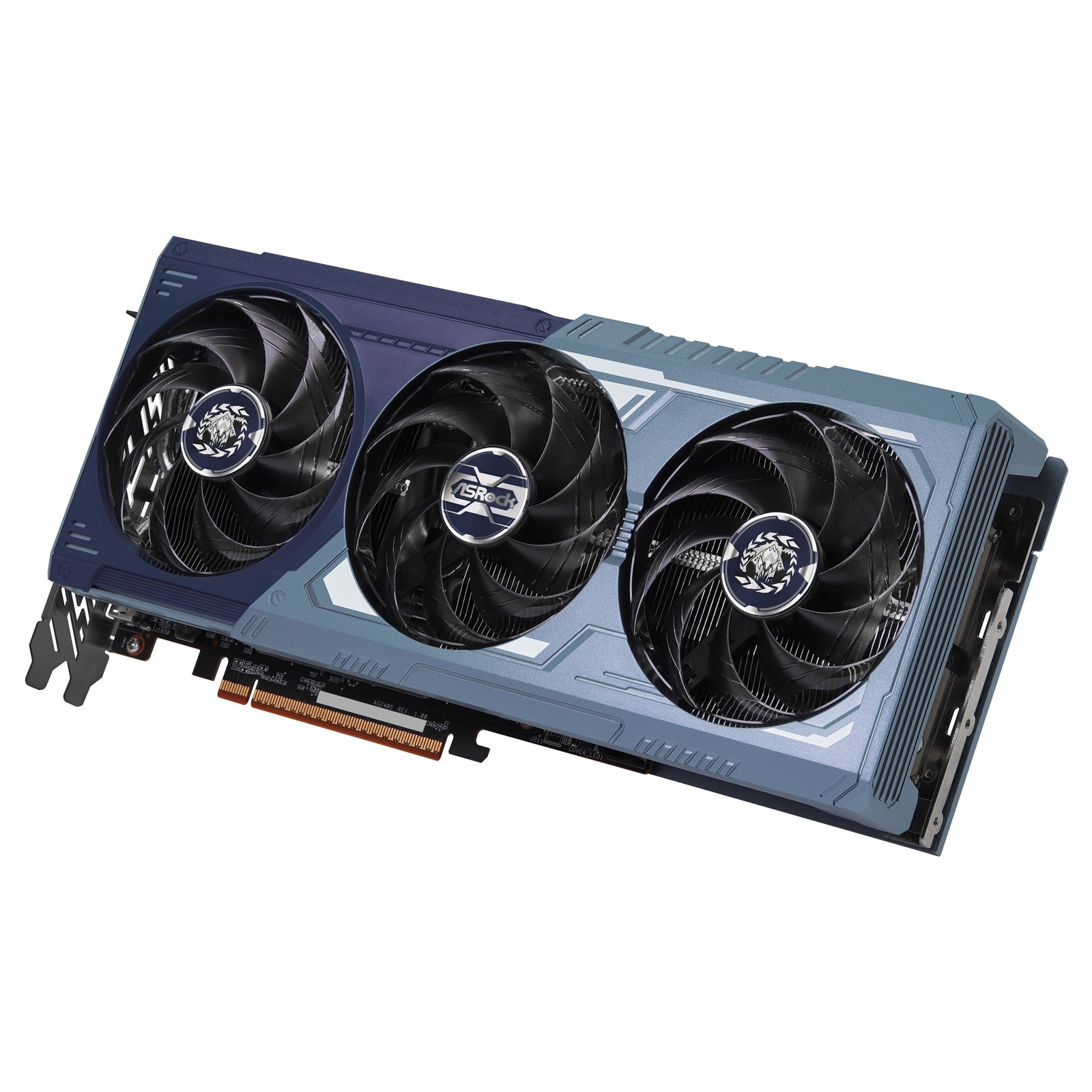 ASRock AMD Radeon RX 9070 XT Monster Hunter Wilds Edition 16GB GDDR6 Graphics Card, 4096 Streams, 2970MHz Boost Clock, Triple Fan, 3x DisplayPorts / 1x HDMI Port