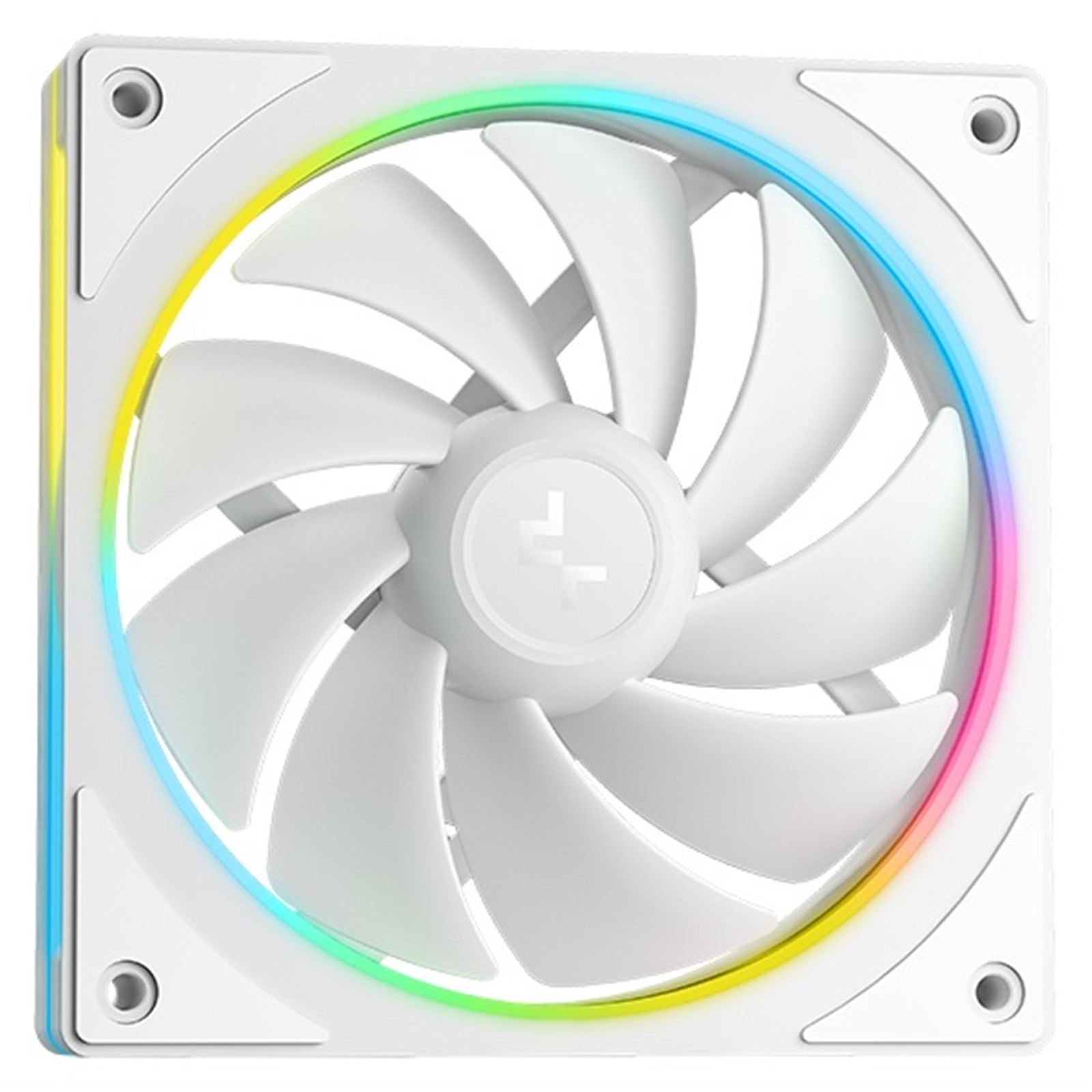DeepCool LM240 White Liquid CPU Cooler with 2.4" IPS Display, 240mm AIO, Dual 120mm ARGB Fans, Anti-Leak Technology, PWM Pump, Intel LGA 1851/1700 & AMD AM5 Compatible, White
