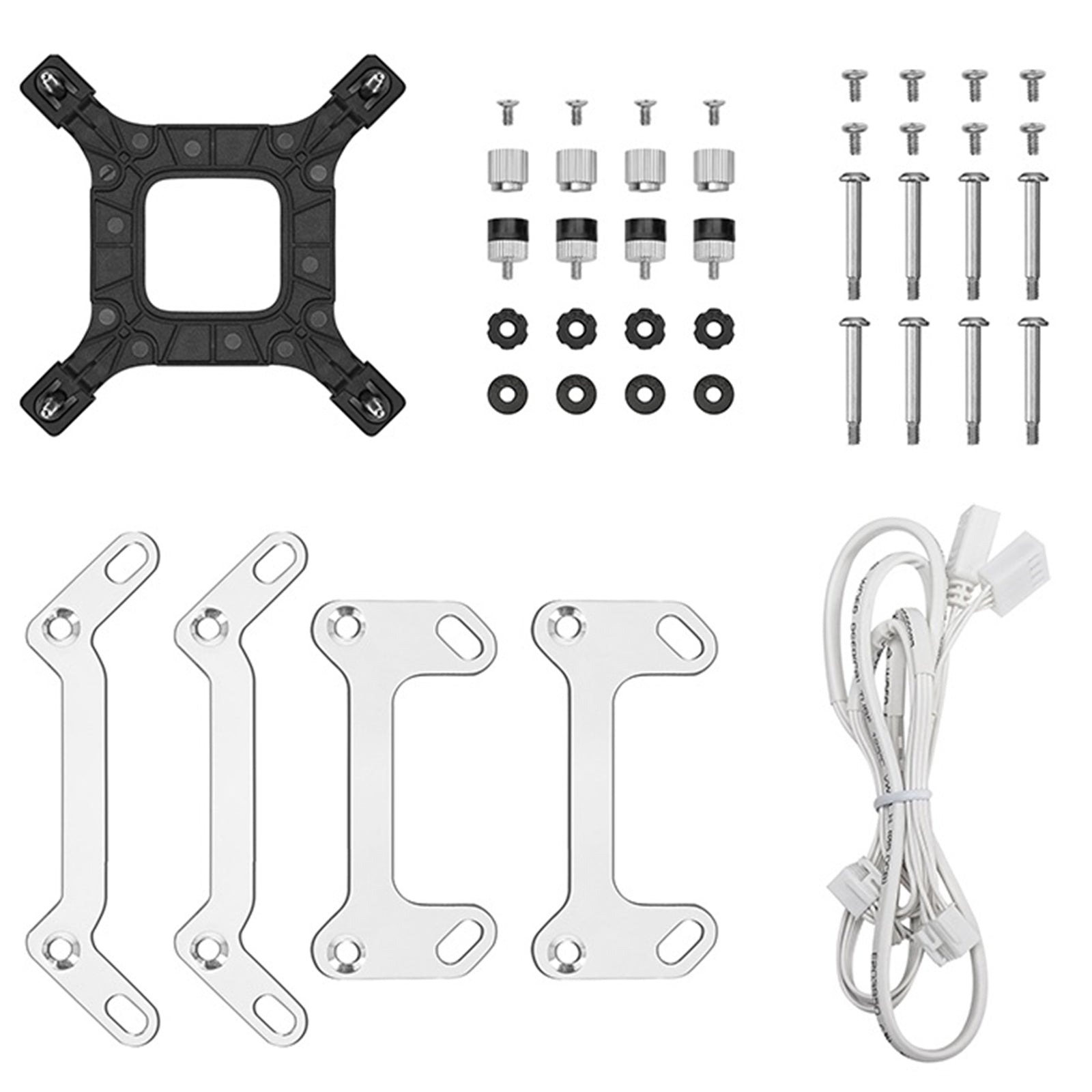 DeepCool LM240 White Liquid CPU Cooler with 2.4" IPS Display, 240mm AIO, Dual 120mm ARGB Fans, Anti-Leak Technology, PWM Pump, Intel LGA 1851/1700 & AMD AM5 Compatible, White