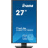 iiyama ProLite XUB2797QSN-B2 27" QHD IPS technology panel with USB-C dock and RJ45 (LAN), 1ms, USB Hubx4, HDMI, DisplayPort, Freesync, 100Hz, Speakers, Black, ACR, Internal PSU, VESA