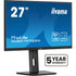 iiyama ProLite XUB2797QSN-B2 27" QHD IPS technology panel with USB-C dock and RJ45 (LAN), 1ms, USB Hubx4, HDMI, DisplayPort, Freesync, 100Hz, Speakers, Black, ACR, Internal PSU, VESA