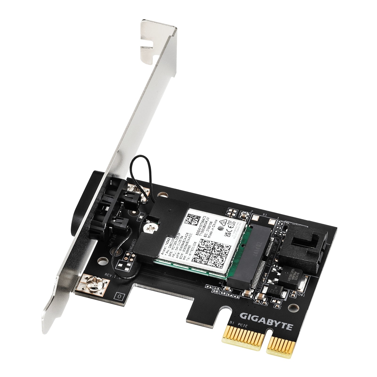 Gigabyte GC-WFAX210 Intel WiFi 6E AX210 2400Mbps Bluetooth 5.2 Wireless PCI-Express Card