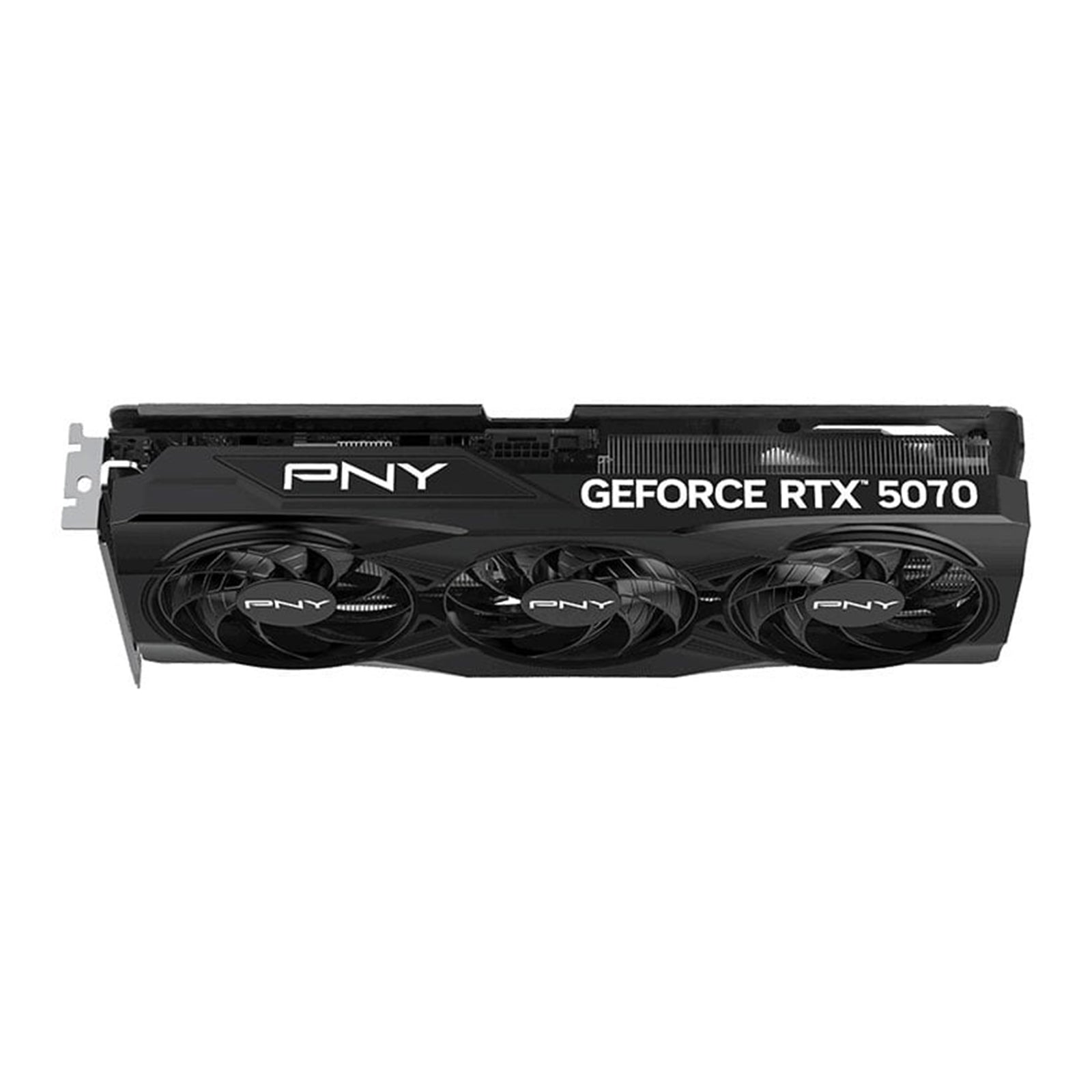 PNY NVIDIA GeForce RTX 5070 OC 12GB GDDR7 Graphics Card, 6144 CUDA Cores, 2160 MHz Core Clock, Triple Fan, 3x DisplayPorts / 1x HDMI Port